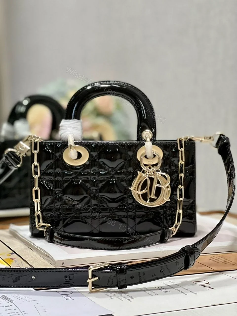 Dior Lady Leather Bag — view 1