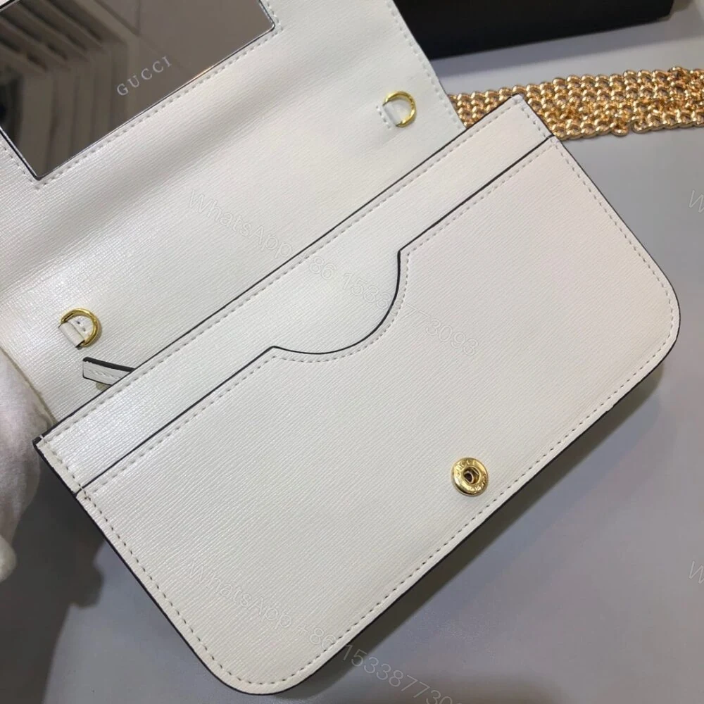 View 8 of Gucci Horsebit 1955 Wallet With Chain White 20Cm 621892 0YK0G 9022