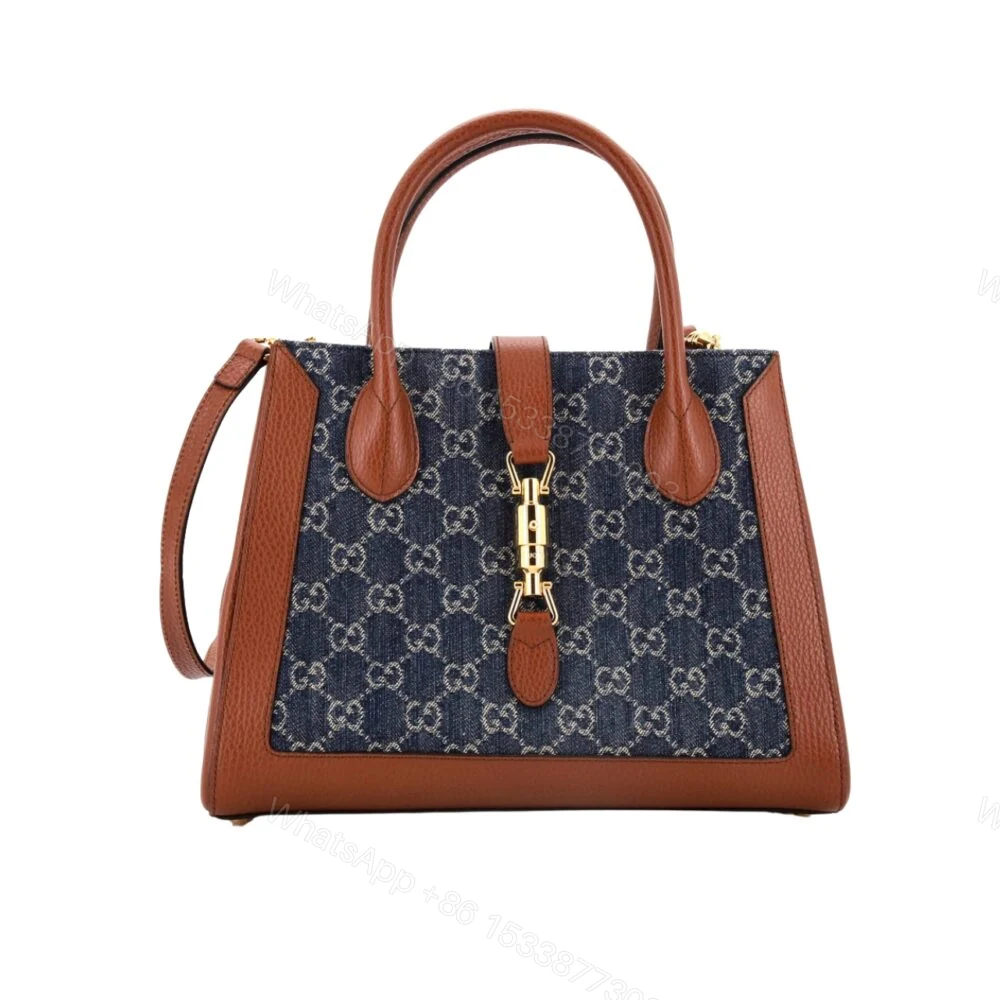 Gucci GG Jackie 1961 Tote Blue Denim 30Cm — view 1