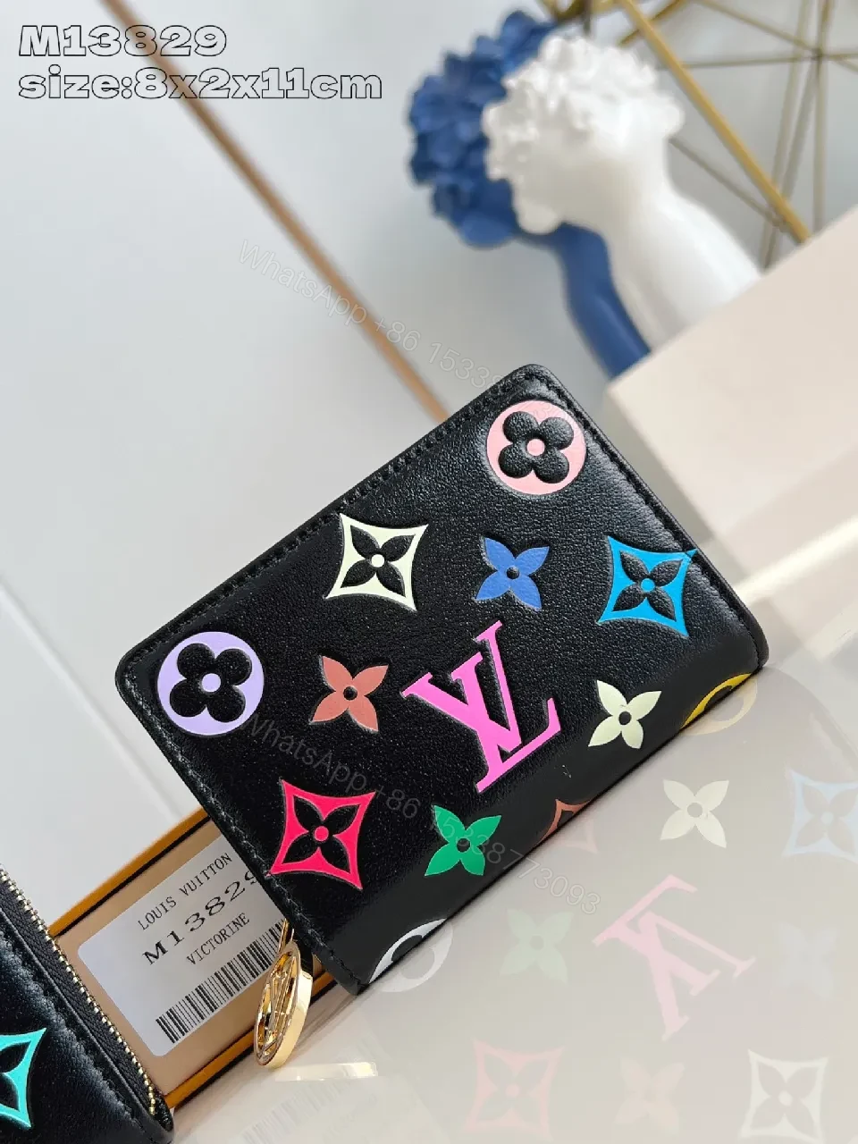 Bold Multicolor Monogram Wallet: Street-Ready Luxury Clutch — view 1