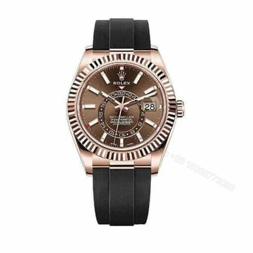 Rolex Sky-Dweller 326235 Super Clone : Everose Gold Chocolate Dial 42mm — view 1
