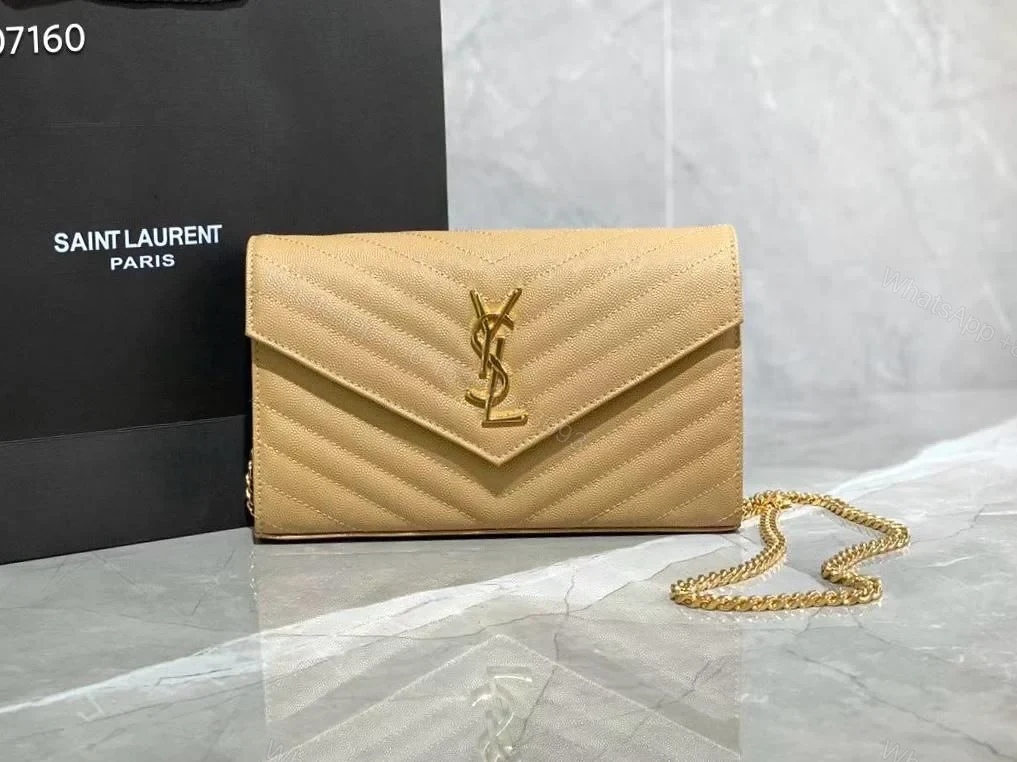 Design Monogram Large Wallet on Chain in Grained Leather – Dubai Fashion LUX — view 1