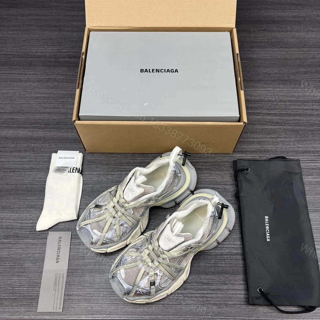 Balenciaga 原單灰白老爹鞋復古漸層拼接附原廠配件 — view 1