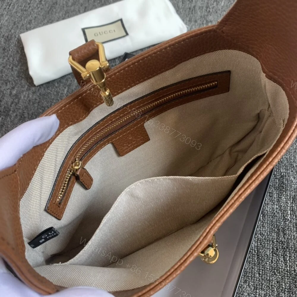 View 5 of Gucci Jackie 1961 Small Shoulder Bag Blue And Ivory 28Cm