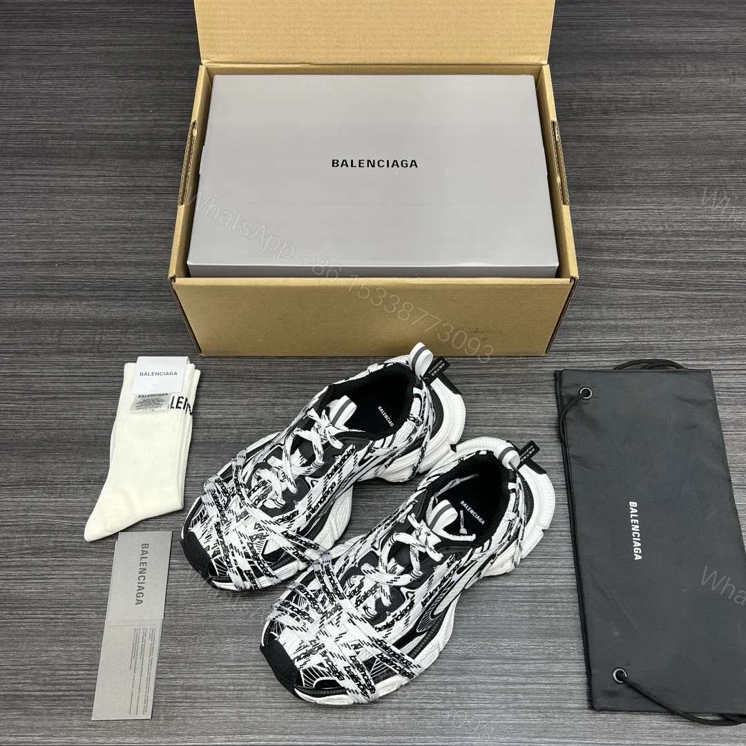 Balenciaga 高仿男士老爹鞋 黑白塗鴉設計 潮流感滿點 — view 1