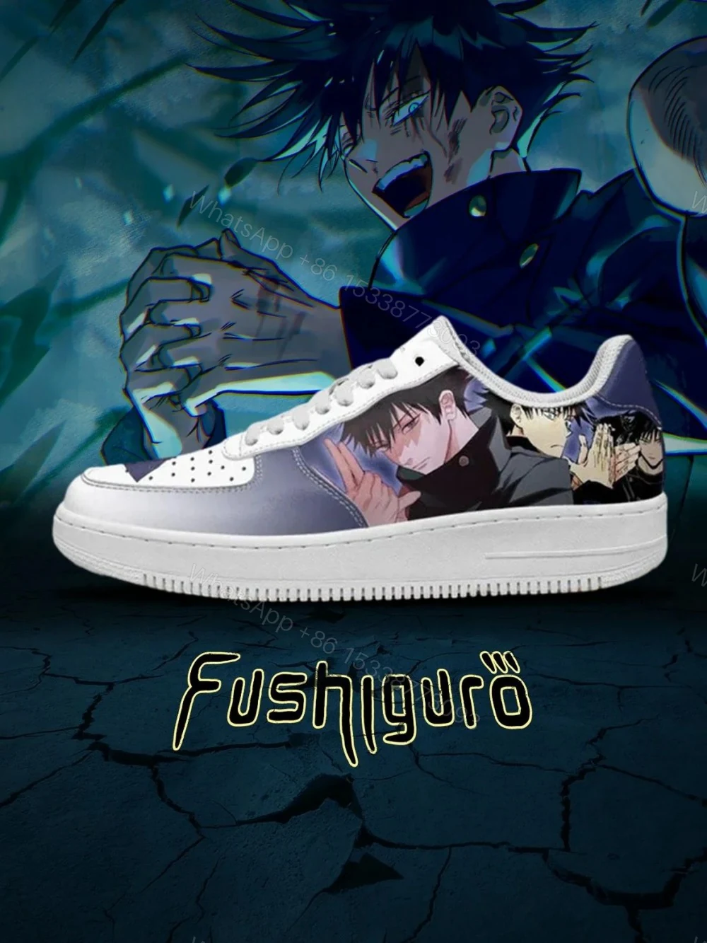Megumi Fushiguro No.2 Custom Air Force 1 — view 1