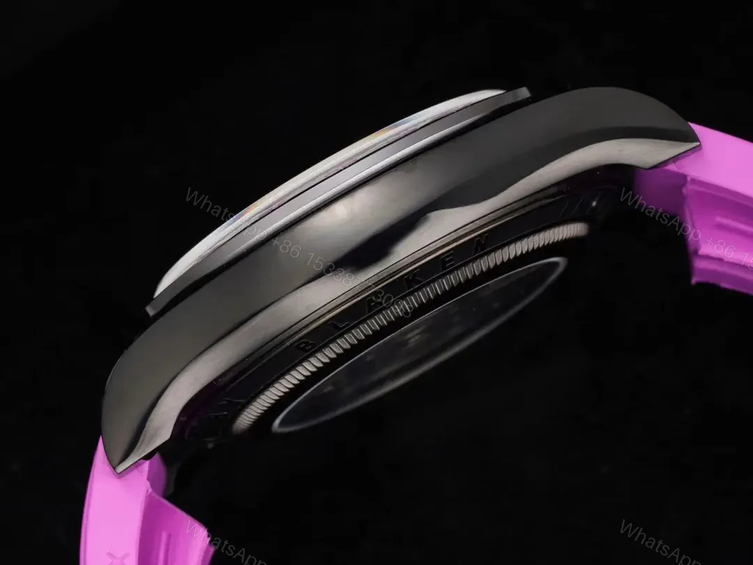 View 6 of Best Rolex Daytona Skeleton Purple replica 40MM Carbon Purple Rubber Strap Edition ROLEX-DAYTONA-SKEL-PUR-RUB-40