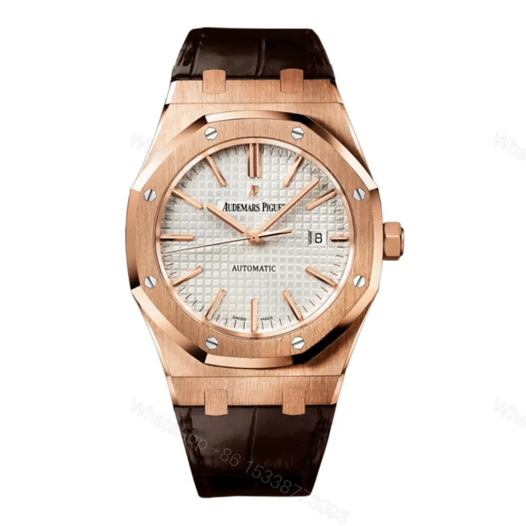 Audemars Piguet Royal Oak White Leather Replica — view 1