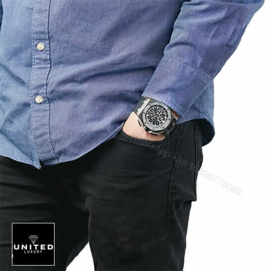 View 8 of Audemars Piguet Royal Oak Offshore 26400AU.OO.A002CA.01 Replica