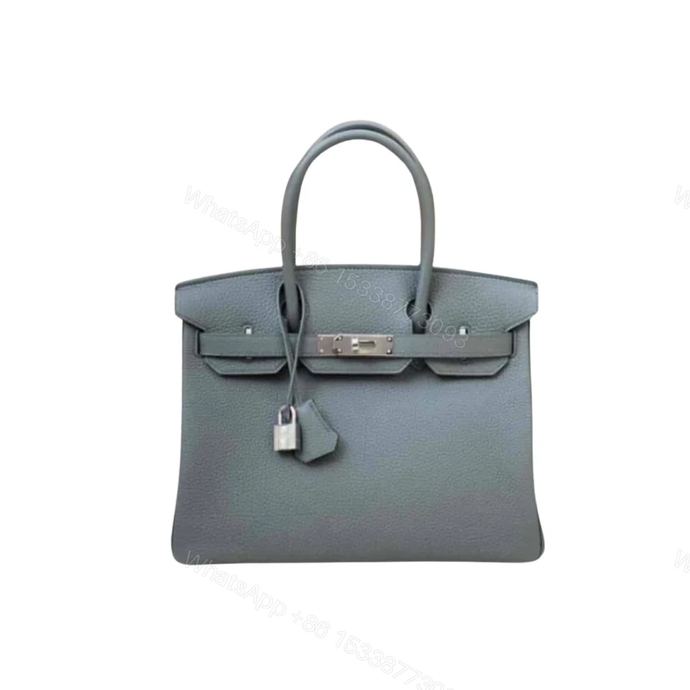 Hermes Birkin 30 Bag Epsom Silver Hardware Blue 30Cm — view 1