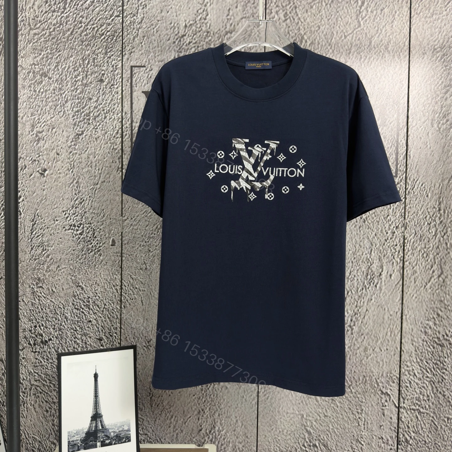 LV 原單 男款 經典滿版Logo短袖T恤 時尚百搭潮流款 — view 1