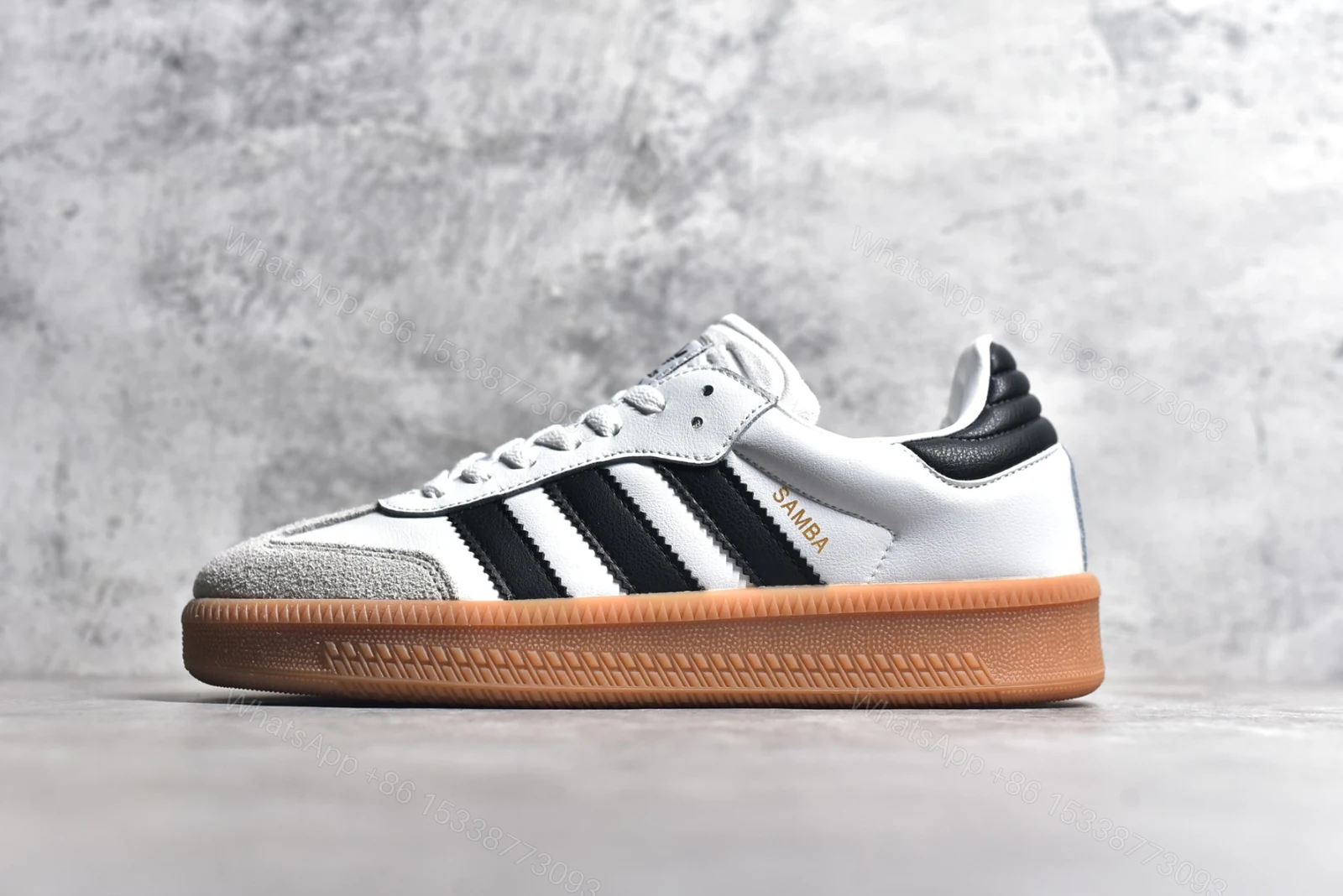 Adidas Samba XLG White Black Gum — view 1