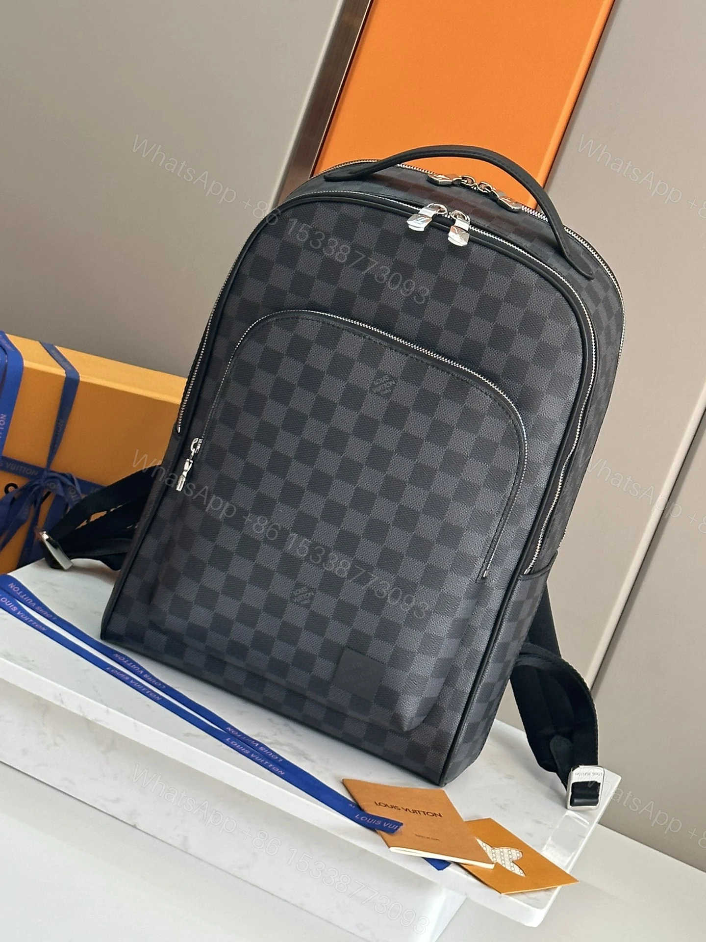 LV 高仿棋盤格後背包 N40499款 經典格紋 通勤旅行雙用推薦 — view 1