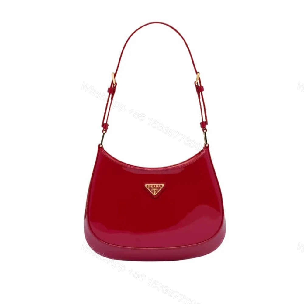 Prada Cleo Patent Bag Cherry Red 27Cm — view 1