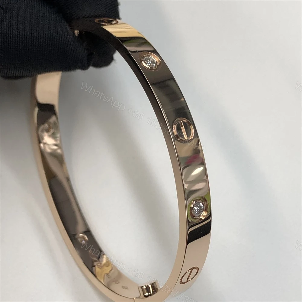 Cartier Love Bracelet 4 Diamonds Rose Gold B6069917 — view 2