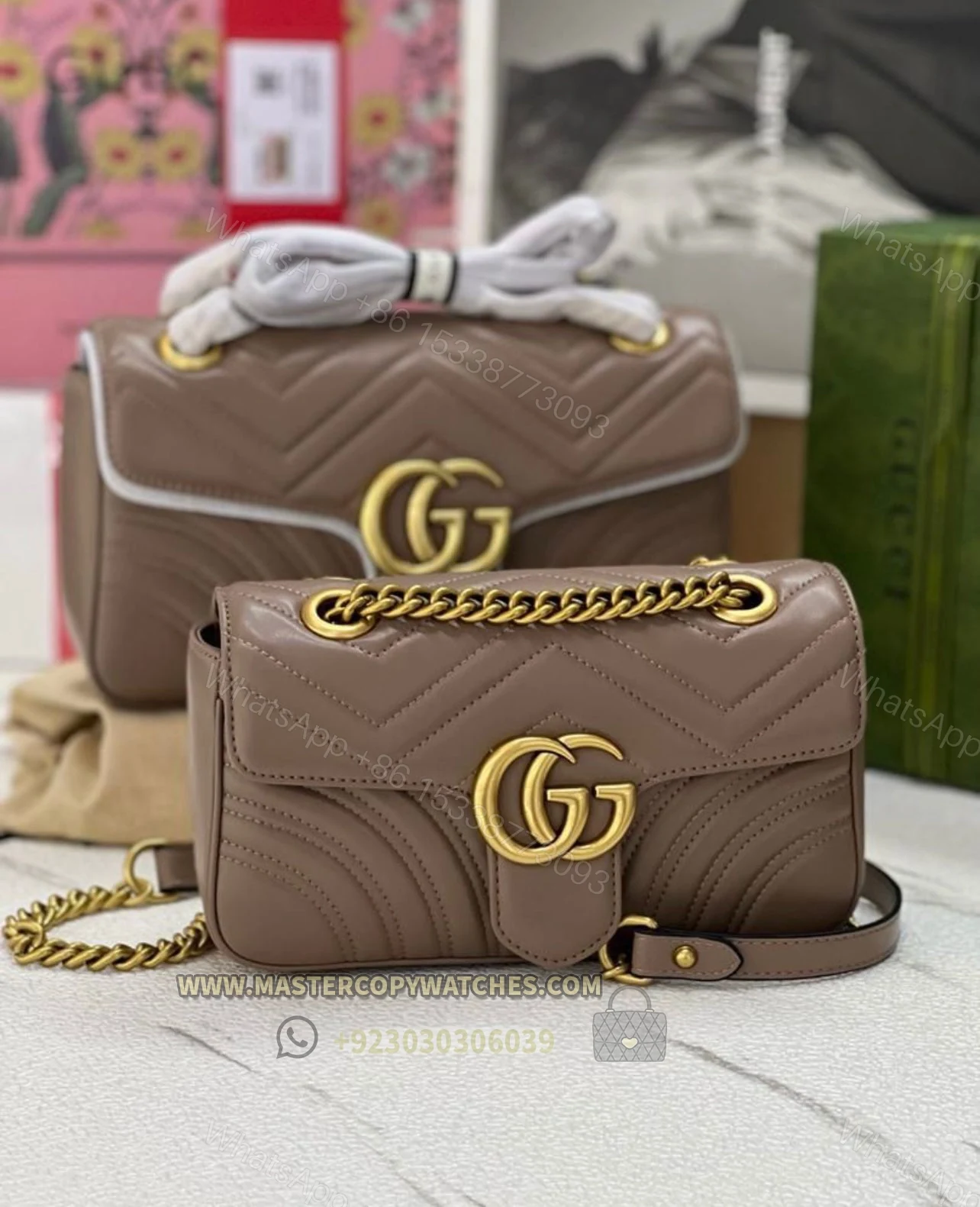 Gucci marmont Mini Dusty Pink — view 1