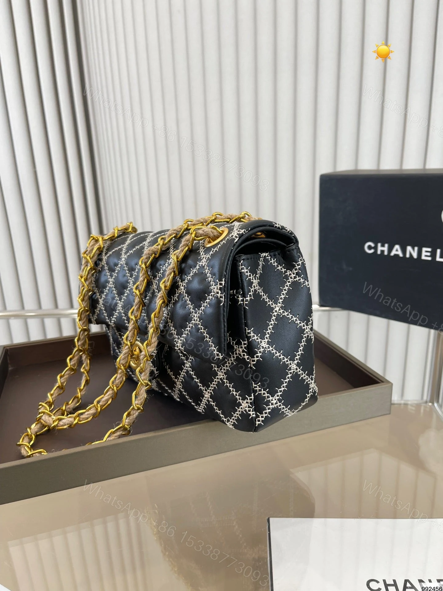 View 5 of Chanel Luxury Diamond Tote Bag