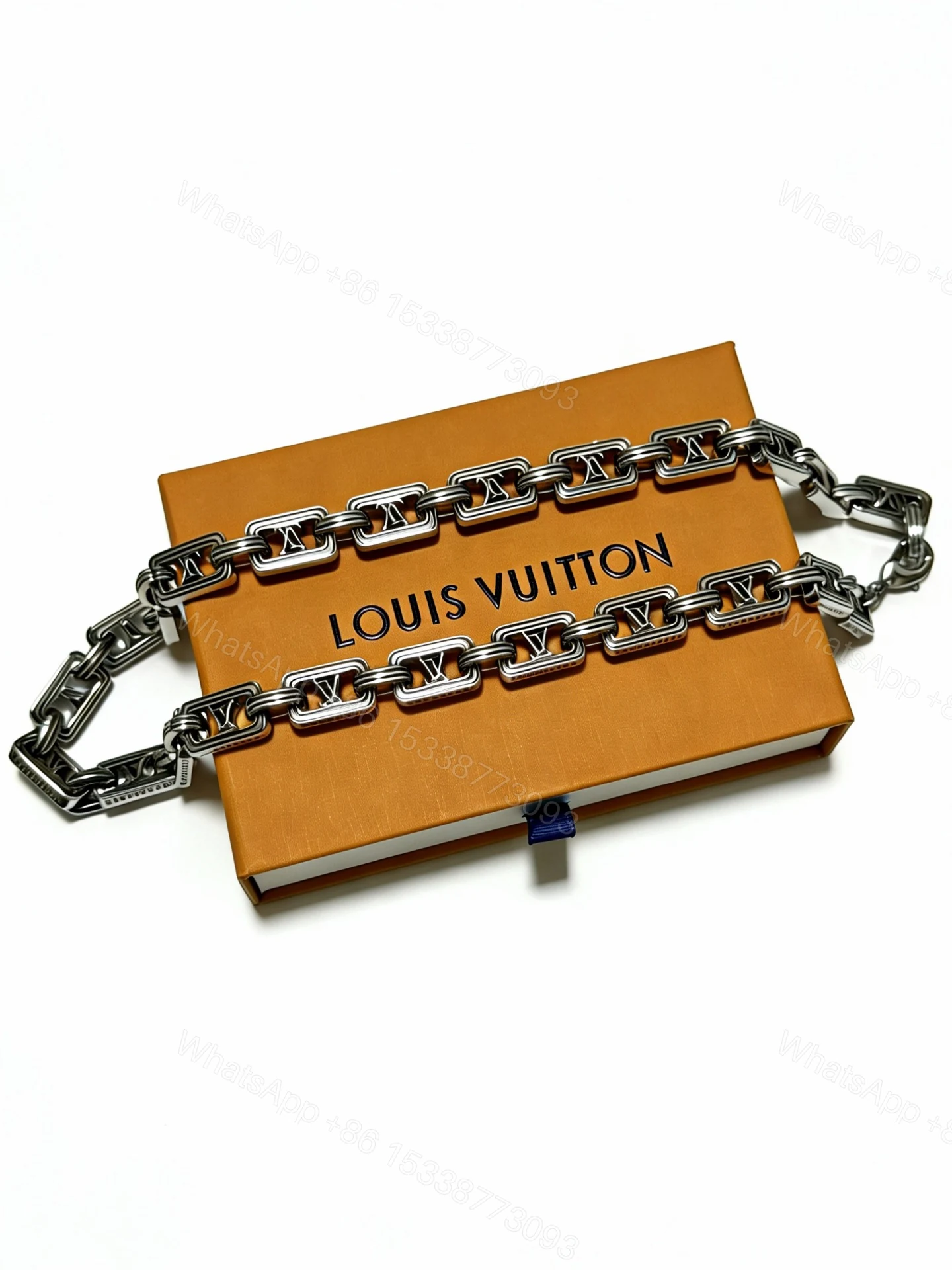 LV 高仿 男款 重工鏈條手鍊 潮流風格個性百搭款 — view 1