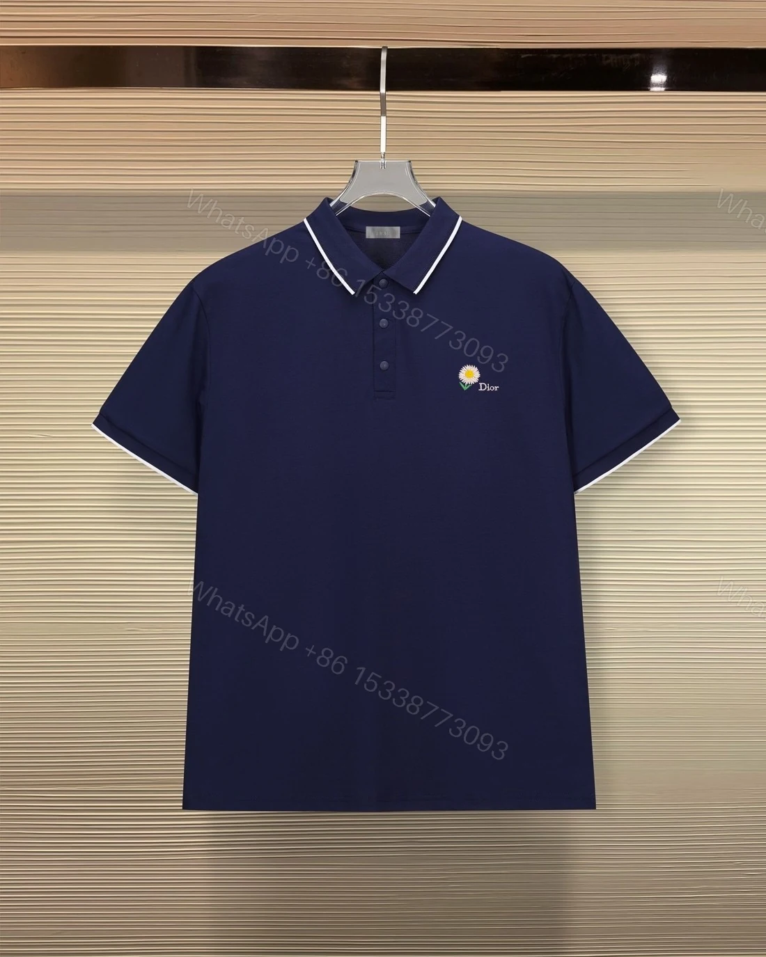 一比一Dior小雛菊翻領POLO短袖休閒商務男裝 — view 1