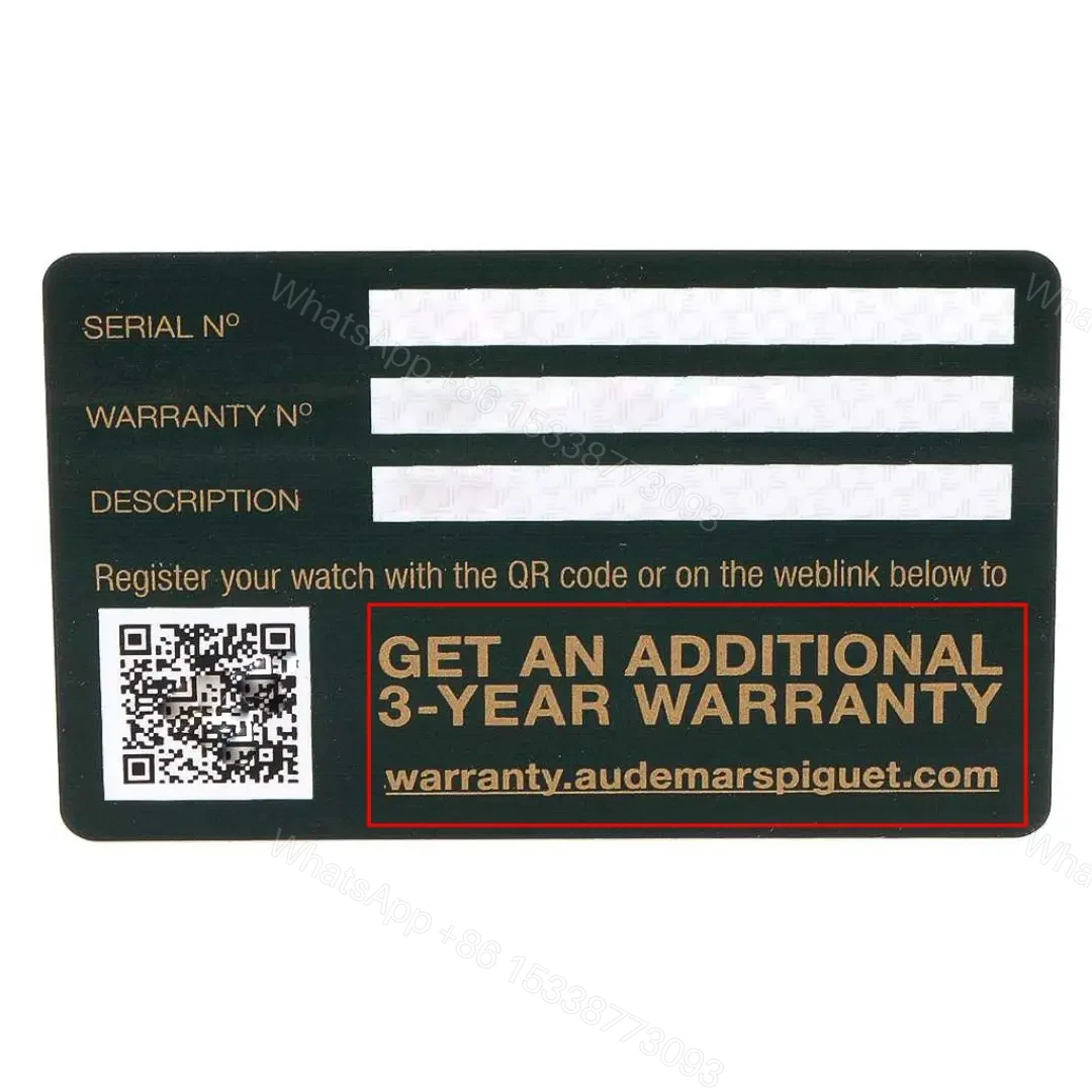 Audemars Piguet Replica Custom Warranty Card — view 1