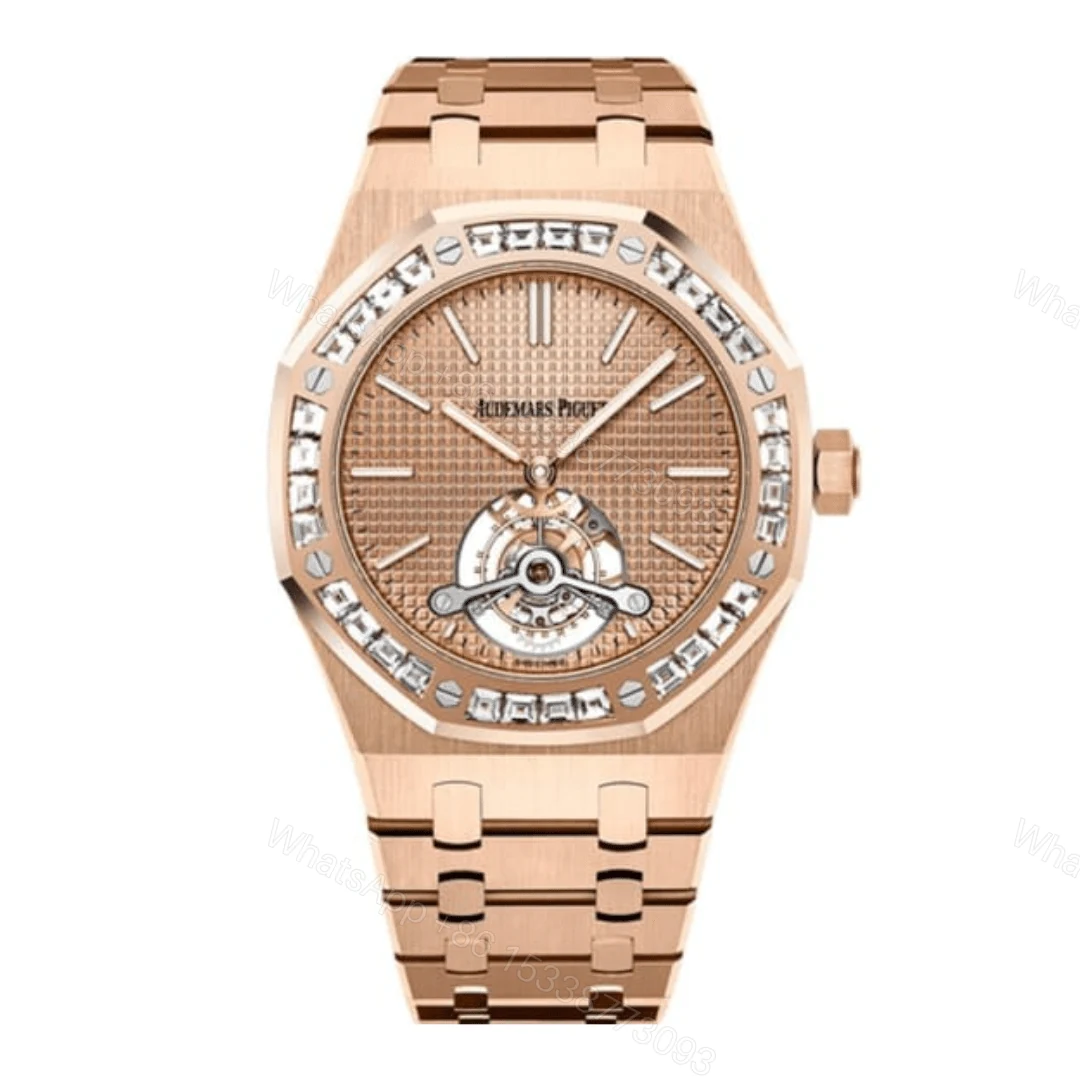 Audemars Piguet Royal Oak Tourbillon Rose Gold Diamond Replica — view 1