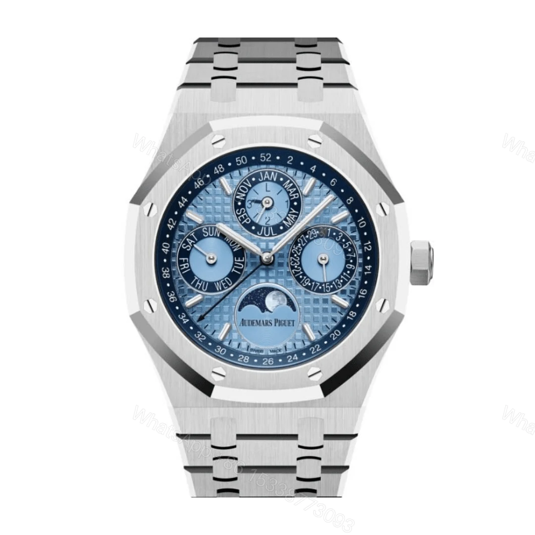 Audemars Piguet Royal Oak Perpetual Calendar Ice Blue Dial Replica — view 1