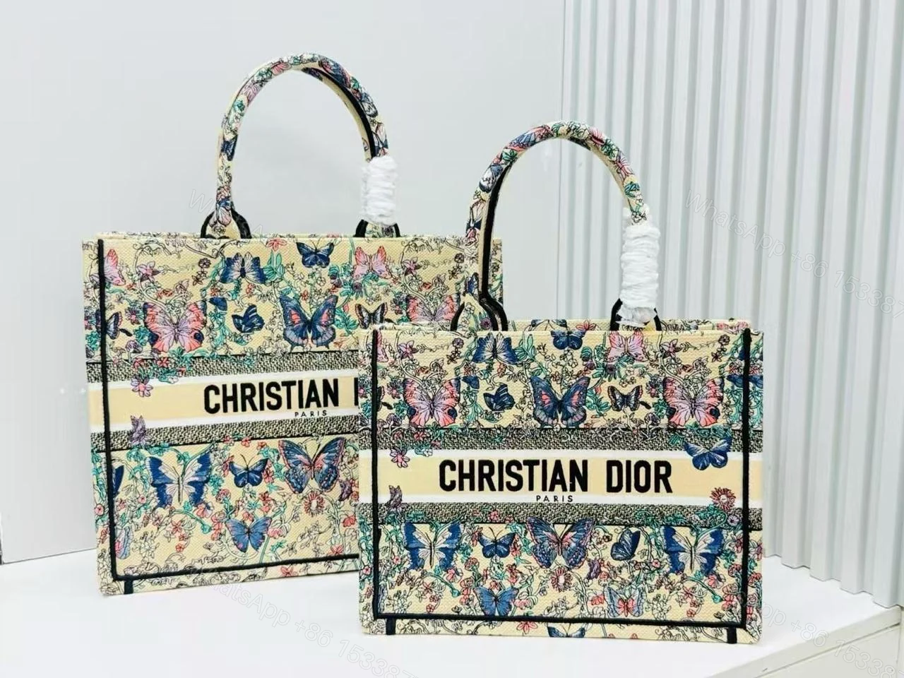 Christian Dior Butterfly Print Tote Bag — view 1
