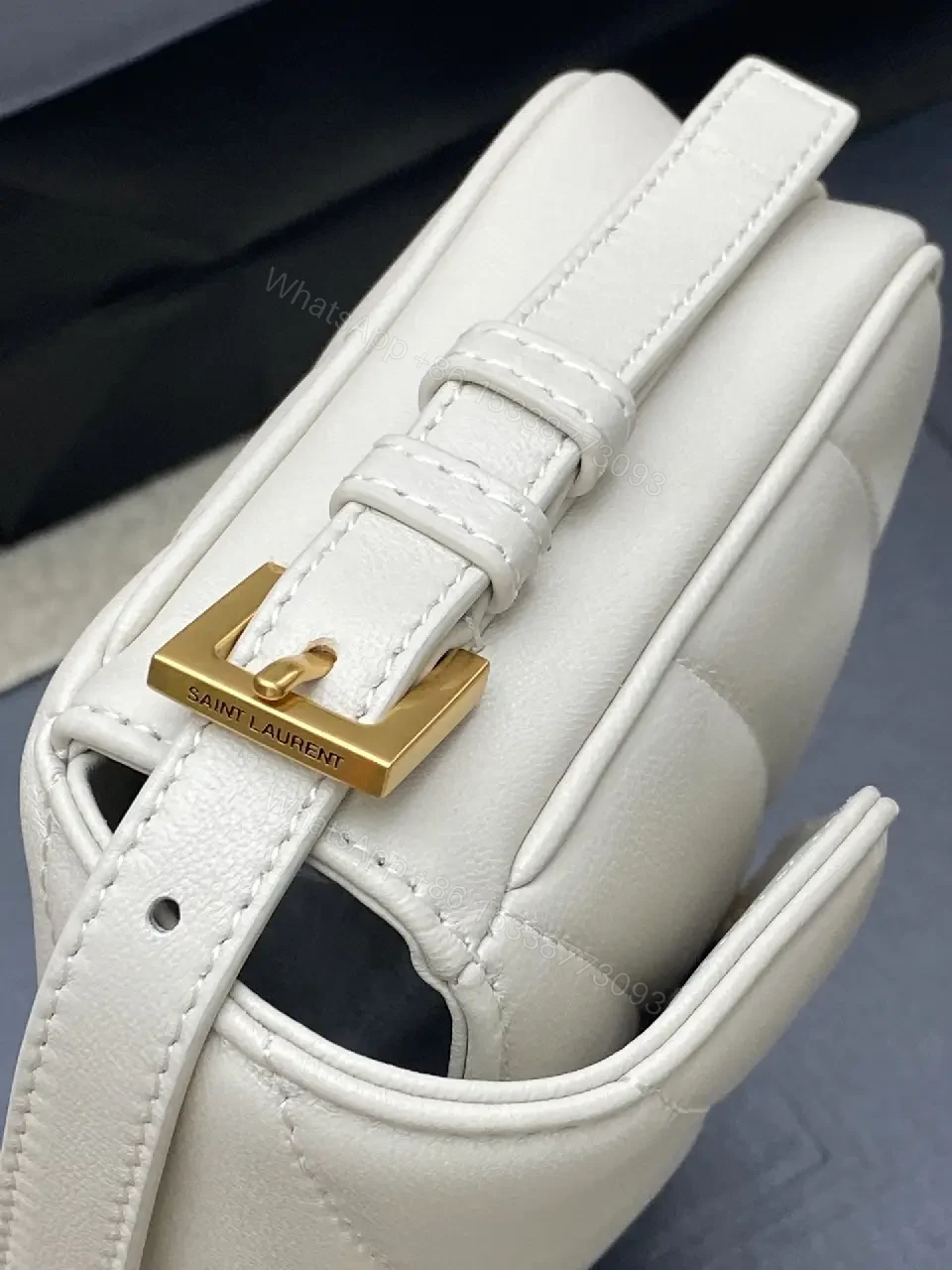 View 7 of Gold-tone YSL Crossbody: Compact Luxury Bag, Everyday Chic
