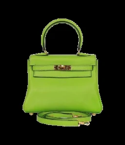Vintage Hermès Kelly Retourne 20 Vert Cru Gulliver Gold Hardware — view 1