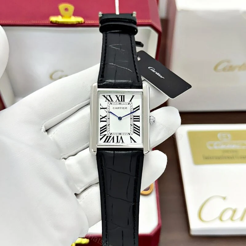 Cartier Tank Louis 39mm Silver Case Quartz — view 1