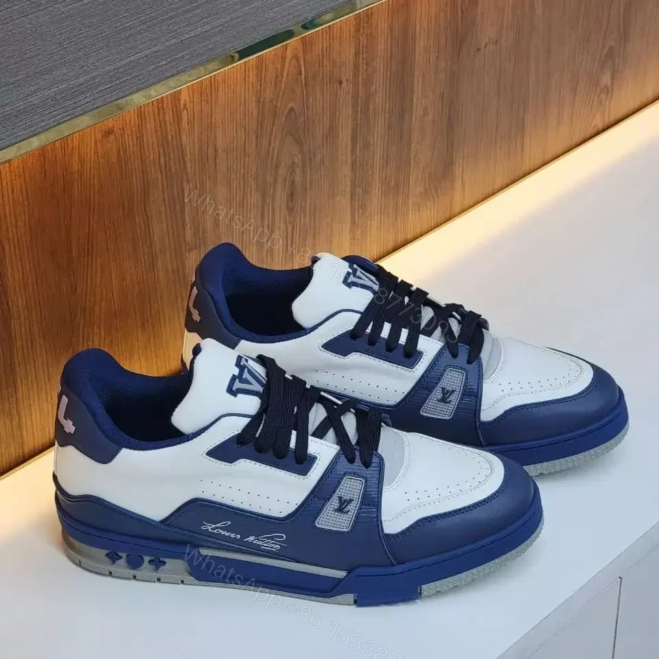 Louis Vuitton Trainer Sneakers in Blue in dubai — view 1