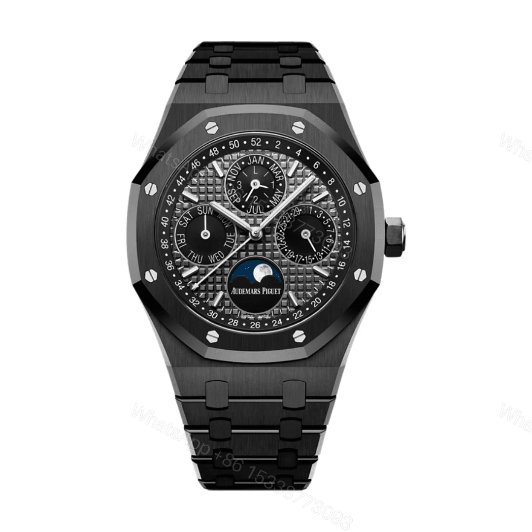 Audemars Piguet Royal Oak Perpetual Calendar Black Replica — view 1