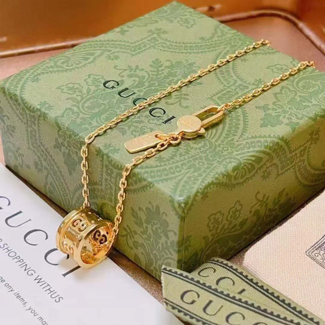 Gucci高仿經典雙G金圈項鍊 女款精緻復刻設計百搭不退流行 — view 1