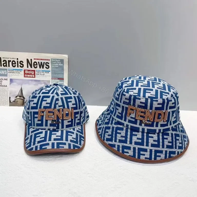 Bold Monogram Cap: Fendi-Style Logo, Luxe Everyday Comfort — view 1