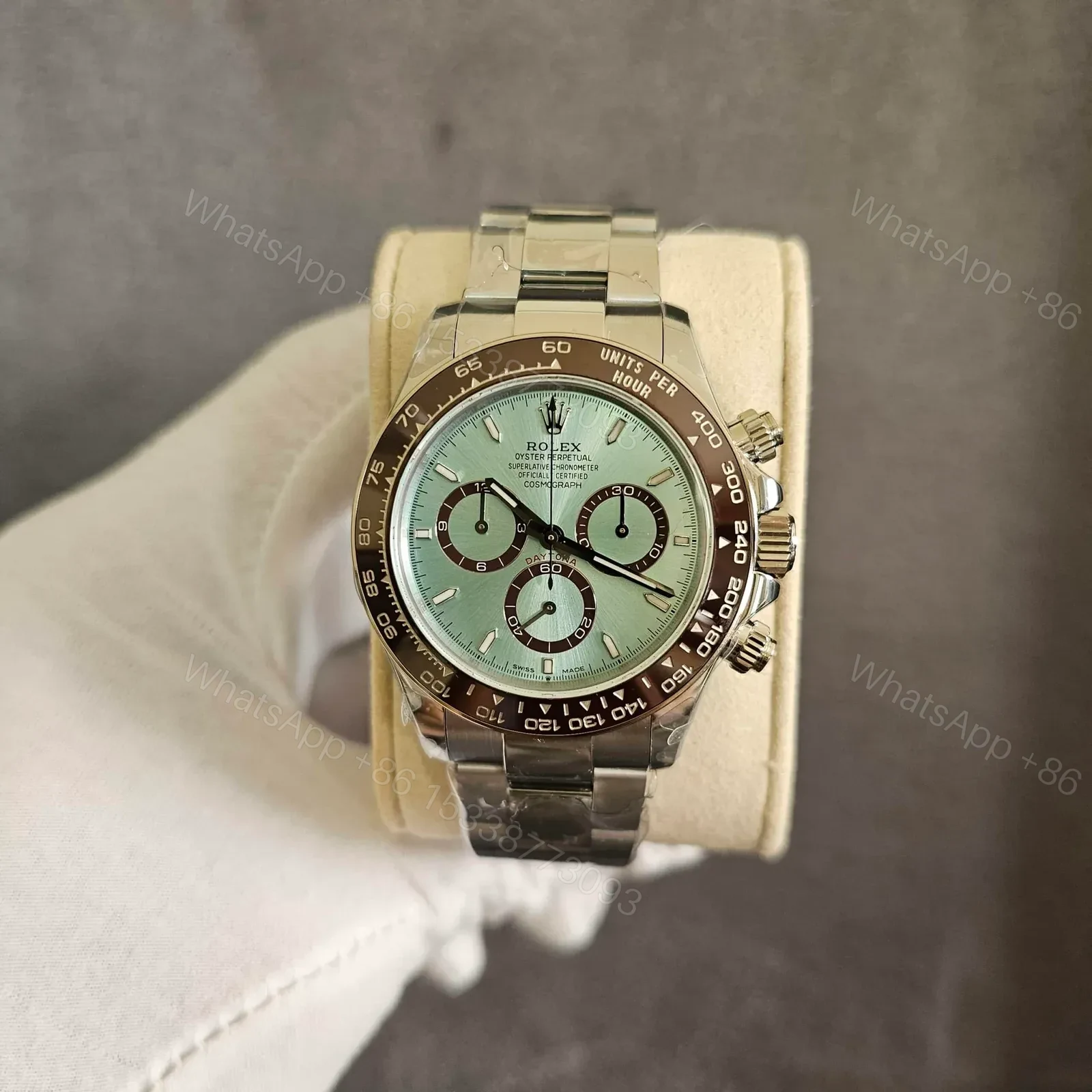 Rolex Daytona Platinum Daytona Ice Blue Dial — view 1