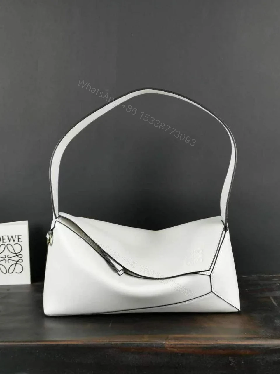 Puzzle Hobo Bag – Super Master Quality Leather Shoulder Bag | Geometric Designer Bag l oe we — view 1