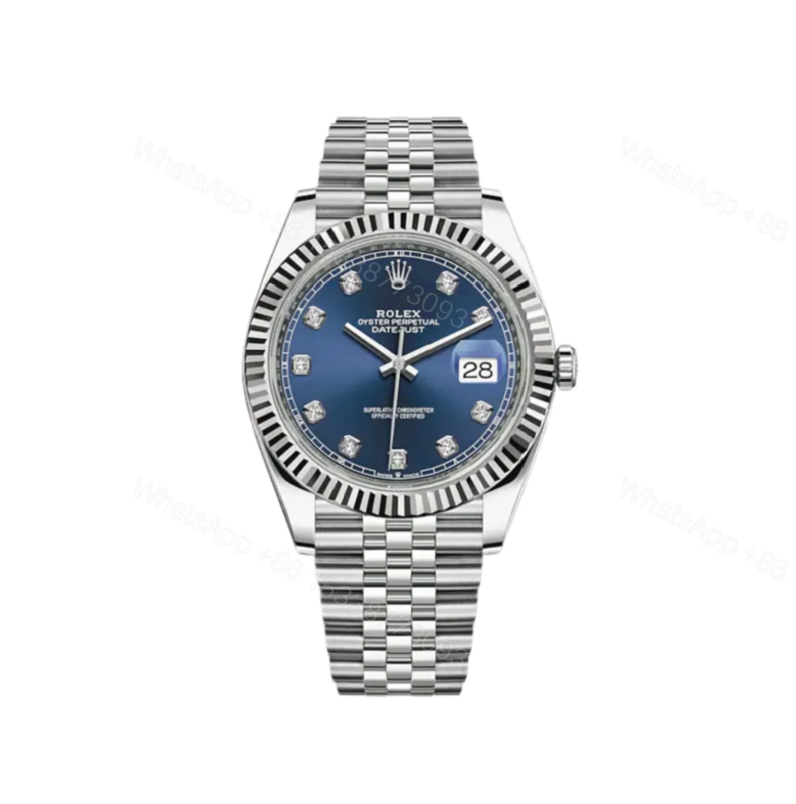 Replica Rolex Datejust 41 Blue Diamond Dial Jubilee — view 1