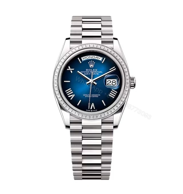 Superclone Rolex Day-Date Blue Ombré Dial 128399tbr-0021 36 mm — view 1