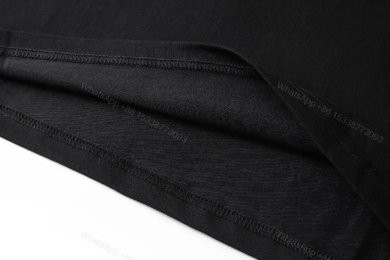 View 9 of Black Polyester T-shirt Metallic LV Monogram Pattern Short-Sleeve Crewneck Tee