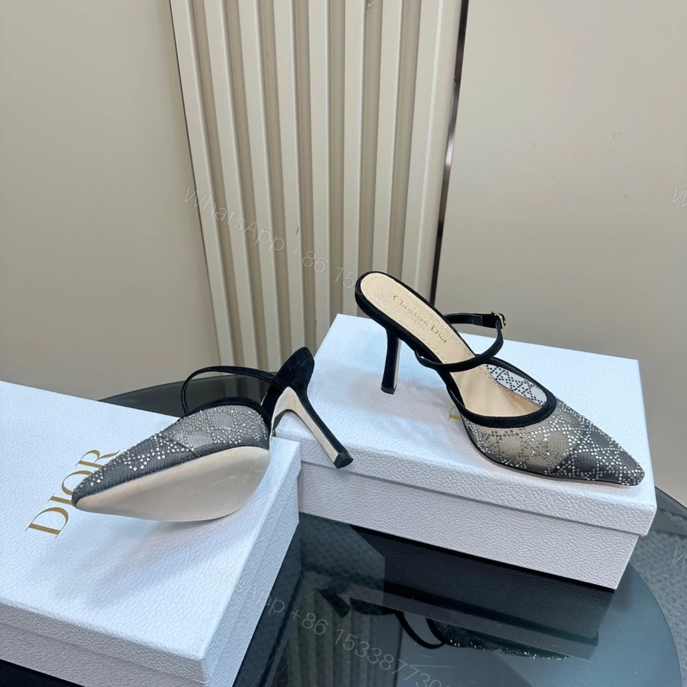 View 6 of 高仿Dior*Capture系列KCV297尖頭塔扣高踭鞋10CM黑色免檢版