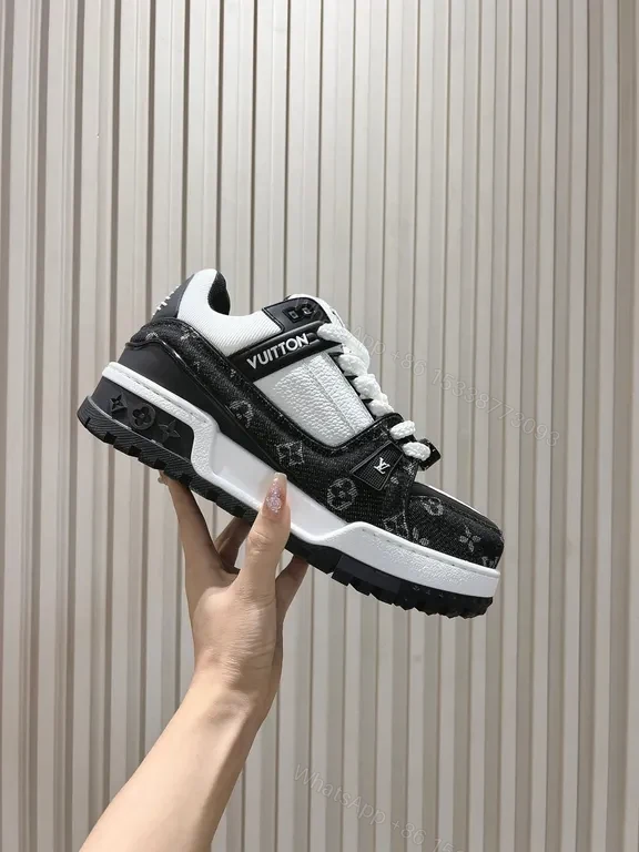 Bold Monogram Sneaker: Modern LV-Inspired Comfort Shoes — view 1