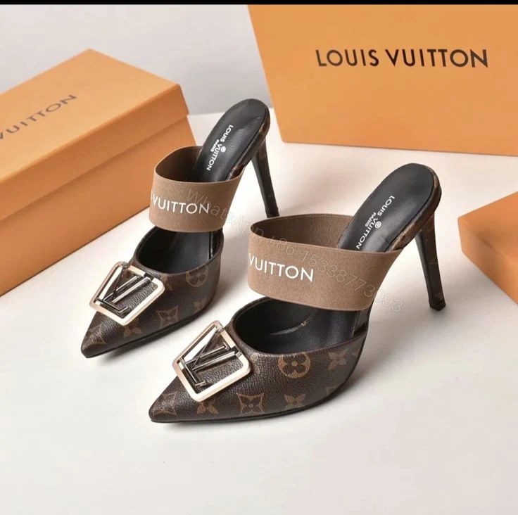 LV monogram heel replica — view 1