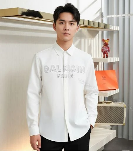 View 7 of First Copy Balmain Paris Designer Shirt