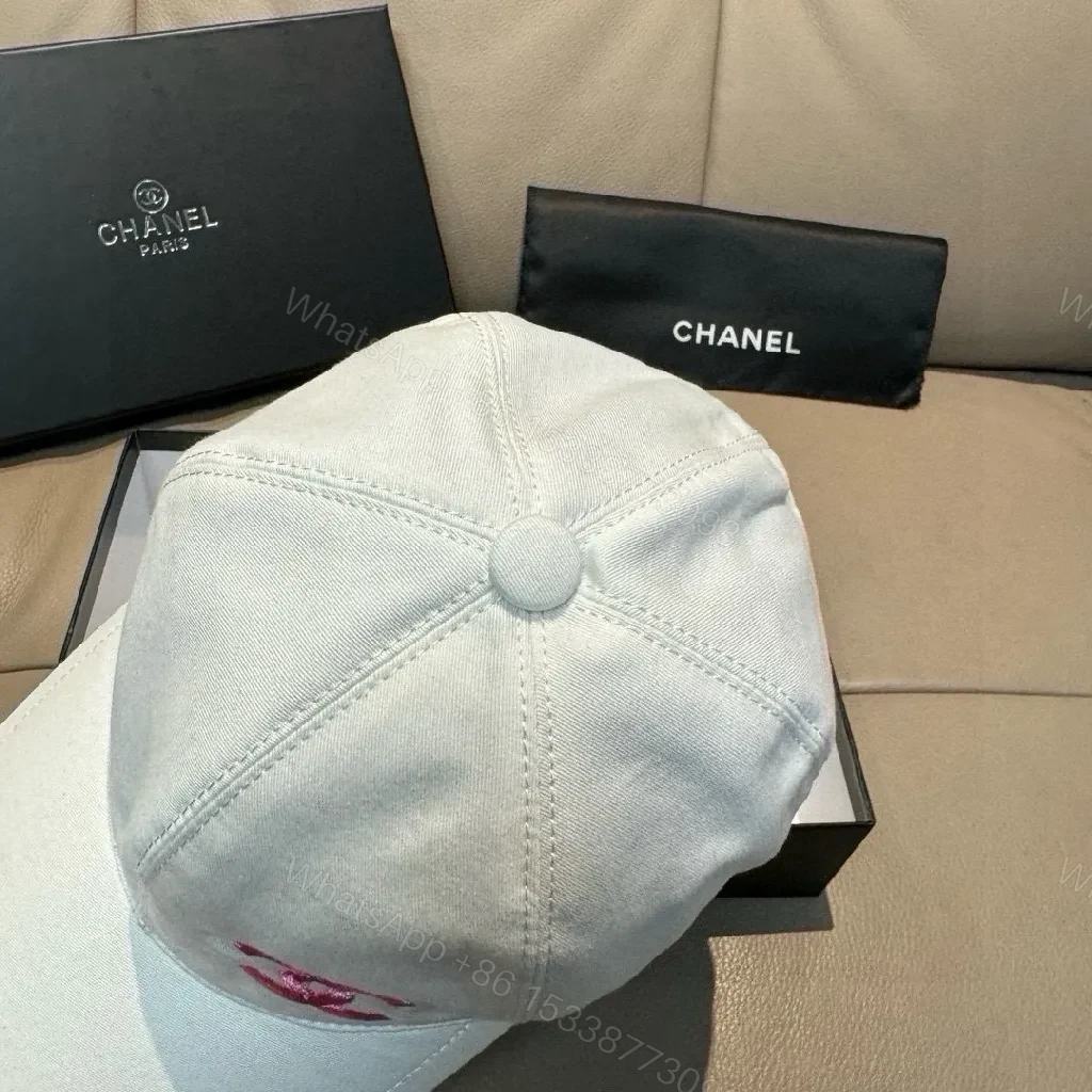 View 9 of Off-White-Style Cotton Cap with Pink Logo Embroidery