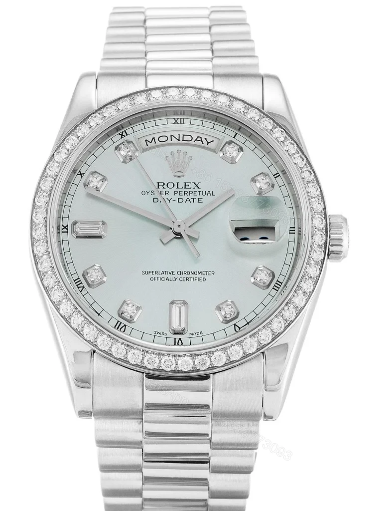 Replica Rolex Day-Date Blue Dial 118346 36 mm — view 1