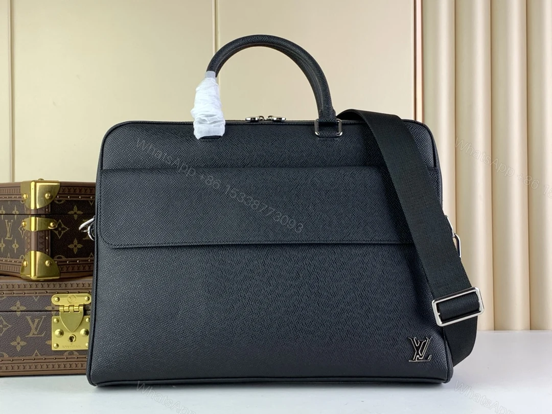 LV A貨黑色公文包商務手提包斜背電腦包款 — view 1