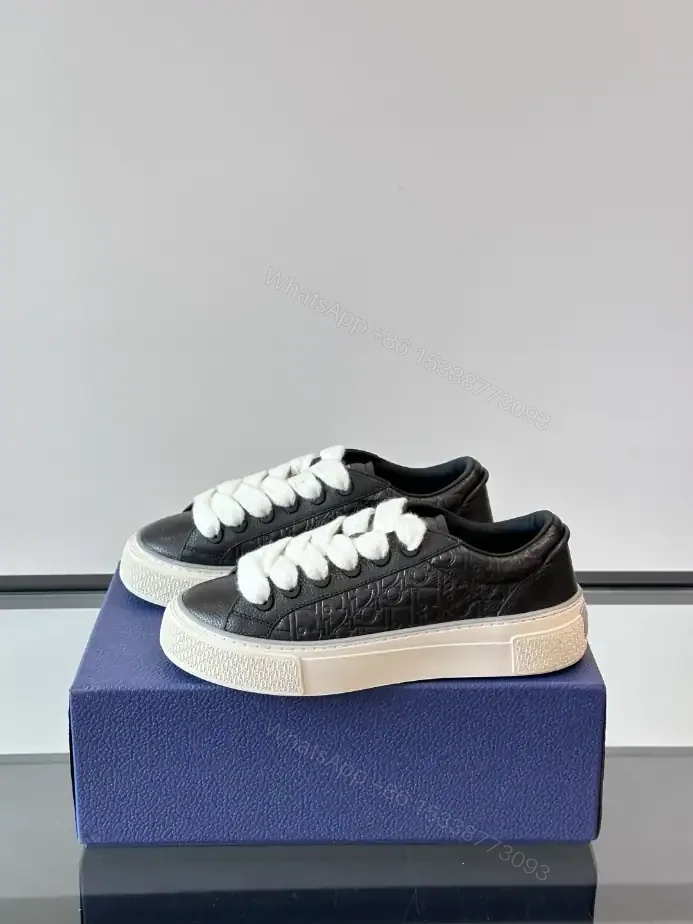 View 6 of DIOR B33 SPIN SNEAKERS BLACK GRAINED CALFSKIN AND BLACK GRAVITY LEATHER – CD200