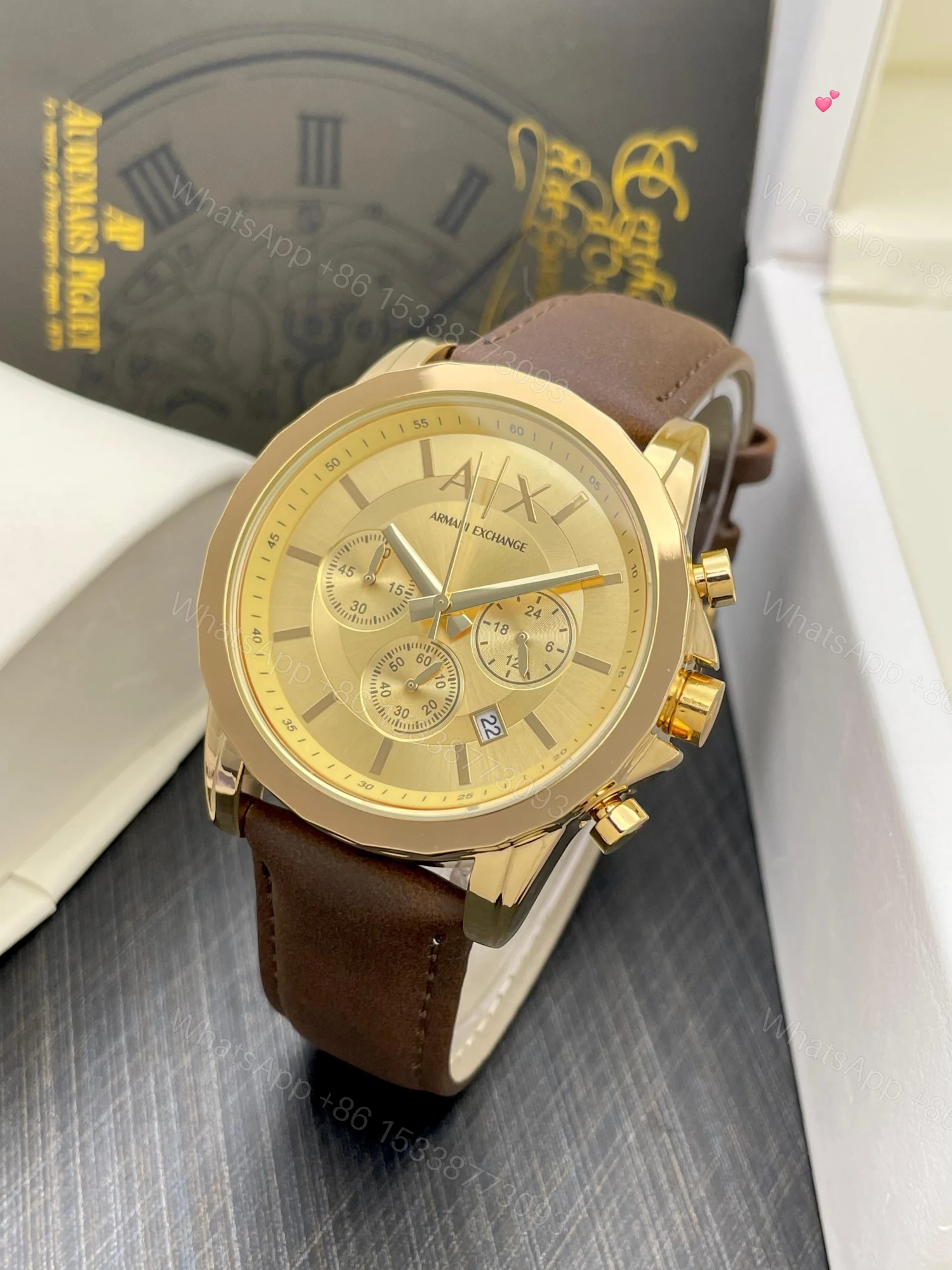 First Copy Armani Exchange Men’s Black Watch — view 1