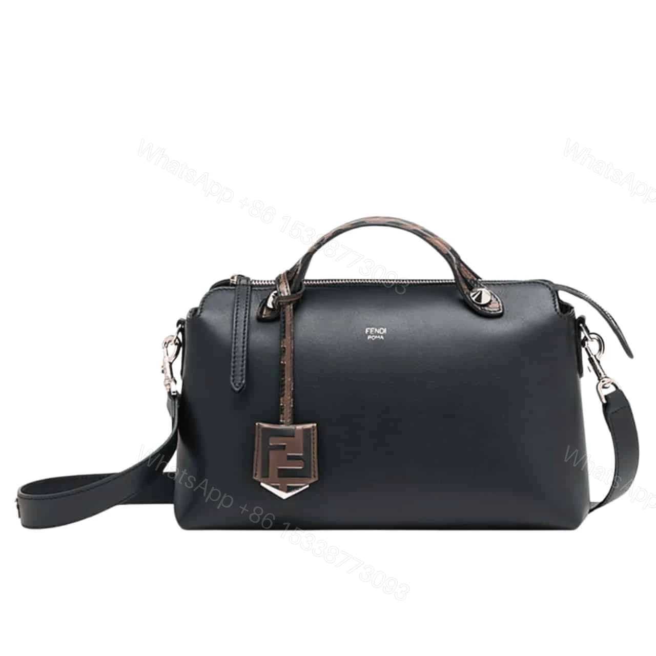 FENDI WOMEN BY THE WAY REGULAR BOSTON BAG BLACK 28CM — view 1