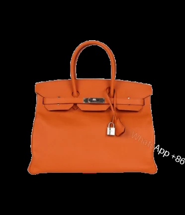 Hermès Birkin 35 Orange Epsom Palladium Hardware — view 1